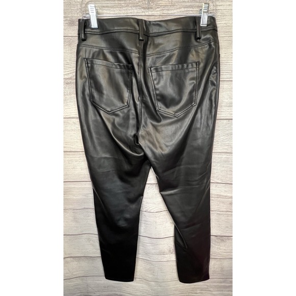 Curve Appeal Faux Leather Skinny Pants Black Size 6 - Picture 4 of 6